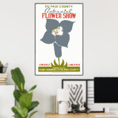 DuPage County Flower Show Poster (Thuiskantoor)