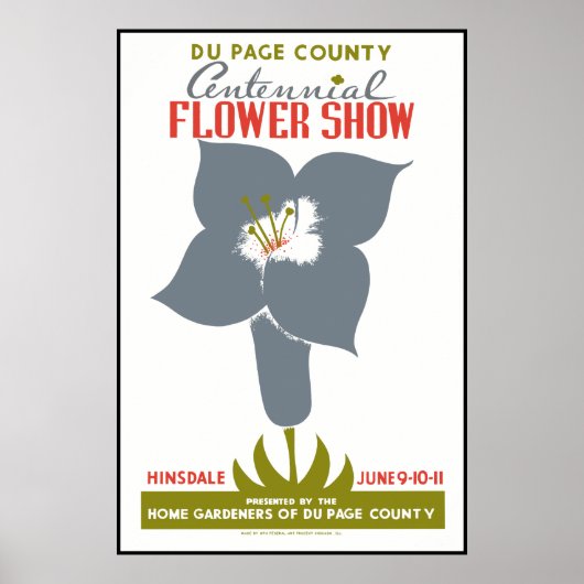 DuPage County Flower Show Poster (Voorkant)