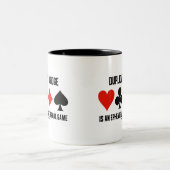 Duplicaat is een ephemeral etnisch spel tweekleurige koffiemok (Center)