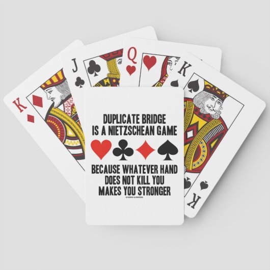 Duplicaat Nietzschean Game What Hand Pokerkaarten (Achterkant)