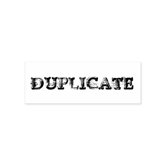 "Duplicaat" zelfinkend stempel (Design)