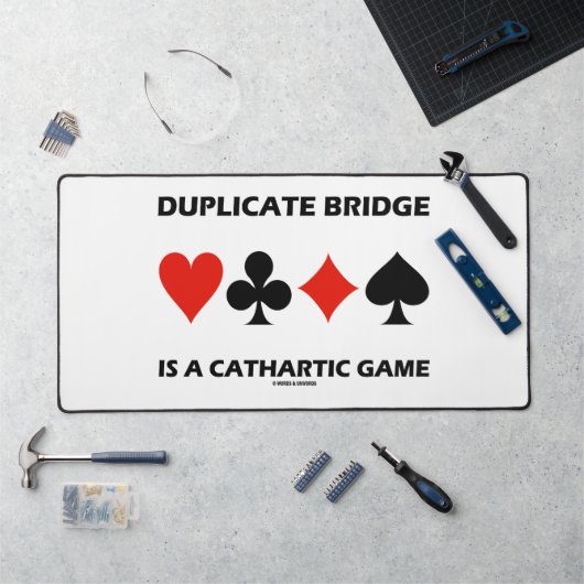 Duplicate Bridge is een Cathartic Game Kaart pak Bureaumat (Werkstation)