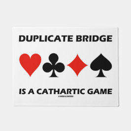 Duplicate Bridge is een Cathartic Game Kaart pak Deurmat
