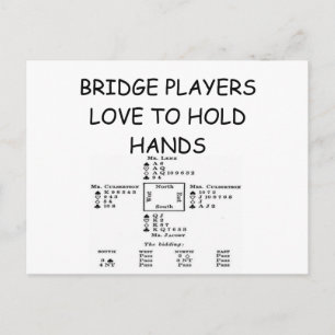 DUPLICATE BRIDGE JOKE BRIEFKAART