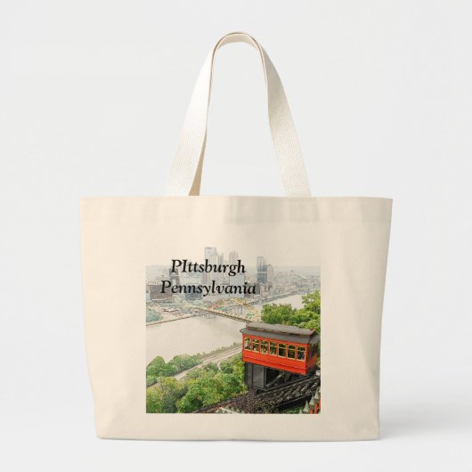 Duquesne Inline in Pittsburgh Pennsylvania Grote Tote Bag (Voorkant)