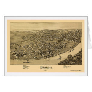Duquesne, PA Panoramic Map - 1897