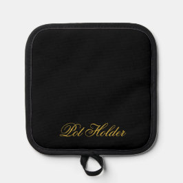 Durable Black Pot Holder for Safe Handling Pannenlap