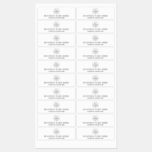 Durable Waterproof Business Info For Surfaces Labels (Vel)