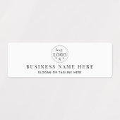 Durable Waterproof Business Info For Surfaces Labels (Design 1)