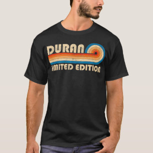 DURAN Achternaam Retro Vintage 80s 90s Verjaardag T-shirt