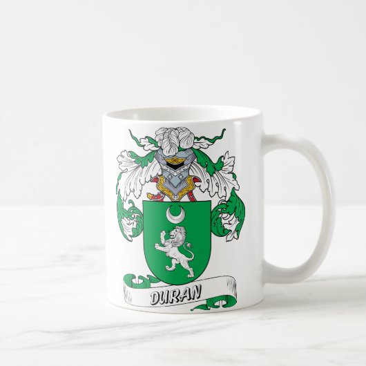 Duran Family Crest Koffiemok (Rechts)