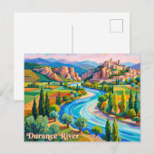 Durance rivier Frankrijk Briefkaart (Voorkant / Achterkant)