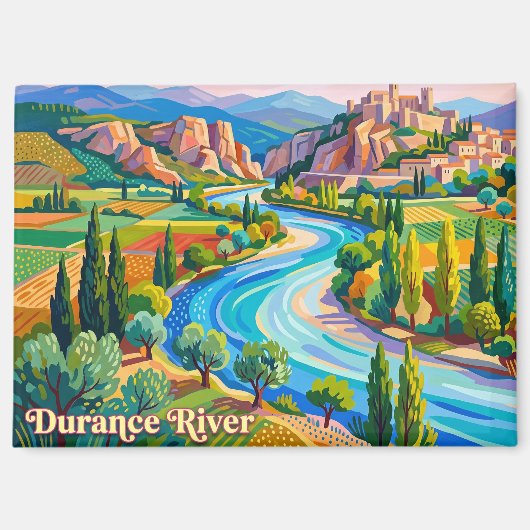 Durance rivier Frankrijk Magneet (Voorkant)