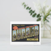Durand, Michigan - Large Letter Scenes Briefkaart (Staand voorkant)