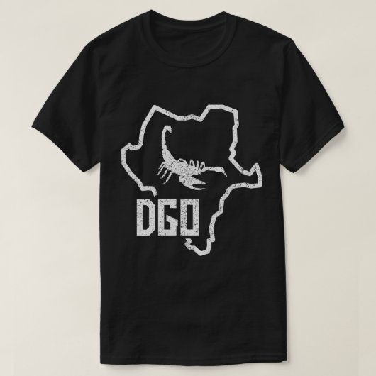 Durango Alacran Mexico Mapa Contorno de DGO T-Shir T-shirt (Design voorkant)