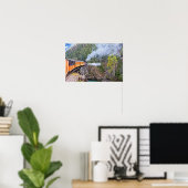 Durango And Silverton Railroad Locomotief Blowdown Poster (Thuiskantoor)