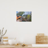 Durango And Silverton Railroad Locomotief Blowdown Poster (Keuken)
