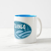 Durango Colorado buitenshuis Tweekleurige Koffiemok (Voorkant rechts)