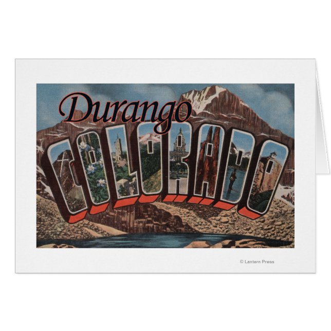 Durango, Colorado - grote letterscènes (Voorkant Horizontaal)