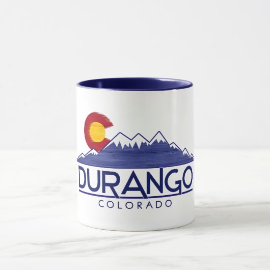 Durango Colorado houten bergen mok (Midden)