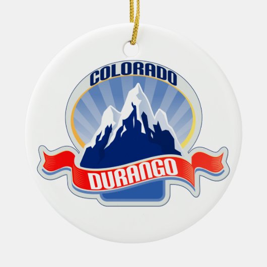 Durango Colorado Keramisch Ornament (Voorkant)