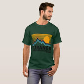 Durango Colorado Retro Adventure Snowboard T-shirt (Voorkant volledig)