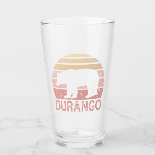 Durango Colorado Retro Beer Glas (Voorkant)