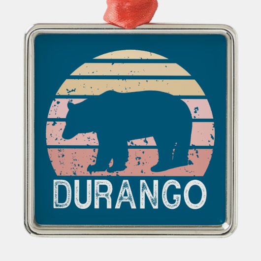 Durango Colorado Retro Beer Metalen Ornament (Voorkant)