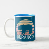 Durango Colorado Retro Beer Tweekleurige Koffiemok (Links)