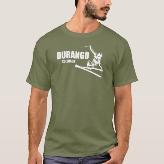 Durango Colorado Skier T-shirt (Voorkant)