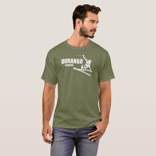 Durango Colorado Skier T-shirt (Voorkant volledig)