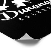 Durango Colorado Skigebied Snowboarden Poster (Hoek)