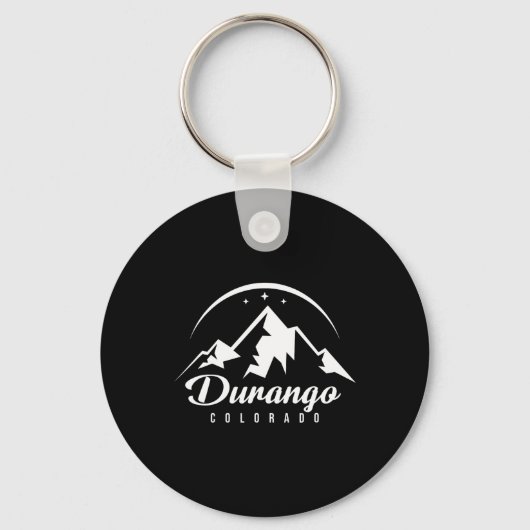 Durango Colorado Skigebied Snowboarden Sleutelhanger (Voorkant)