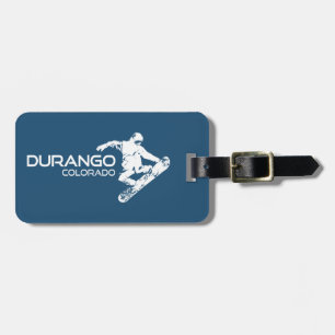 Durango Colorado Snowboarder Bagagelabel