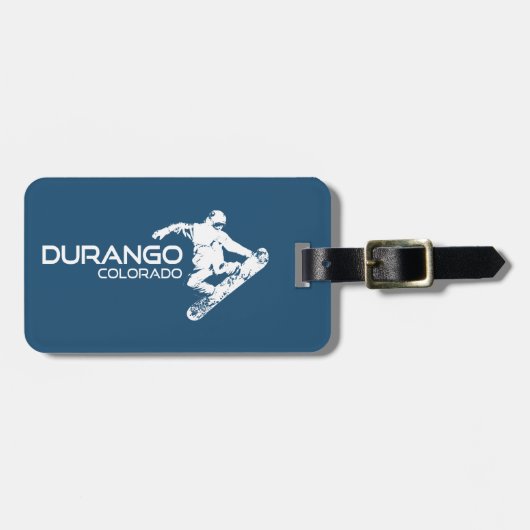 Durango Colorado Snowboarder Bagagelabel (Voorkant horizontaal)