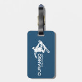 Durango Colorado Snowboarder Bagagelabel (Achterkant verticaal)