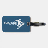 Durango Colorado Snowboarder Bagagelabel (Achterkant horizontaal)