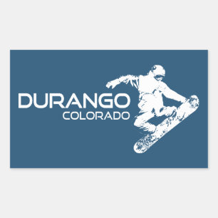 Durango Colorado Snowboarder Rechthoekige Sticker