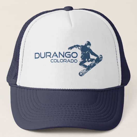 Durango Colorado Snowboarder Trucker Pet (Voorkant)