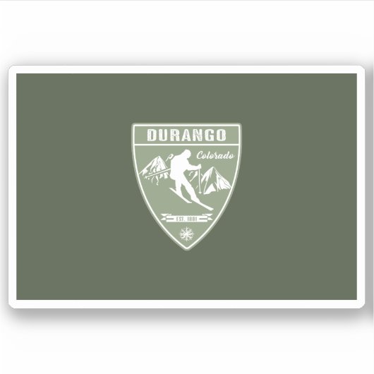 Durango Colorado Sticker (Voorkant)