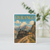 Durango Colorado Stoomtrein GeoSaga Briefkaart (Staand voorkant)