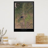Durango Colorado van ruimtesatellietkaart Poster (Keuken)