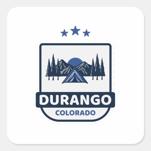 Durango - Colorado Vierkante Sticker (Voorkant)