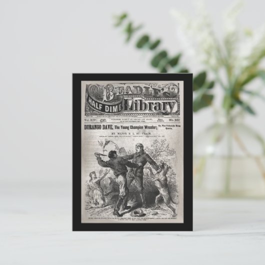Durango Dave - Beadle's Half Dime Library 1904 Briefkaart (Staand voorkant)