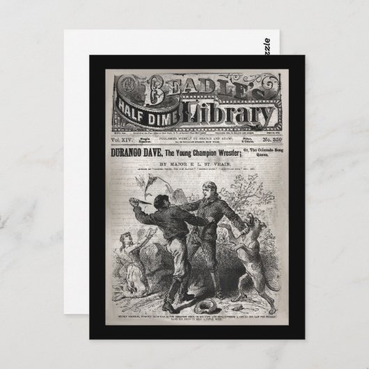 Durango Dave - Beadle's Half Dime Library 1904 Briefkaart (Voorkant / Achterkant)