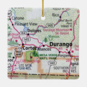 Durango en Cortez CO Keramisch Ornament (Achterkant)