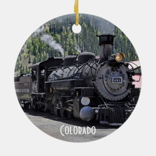 Durango en Silverton Railroad Train Ornament (Achterkant)