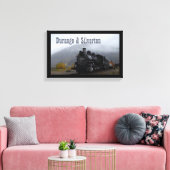 Durango en Silverton Train Canvas Afdruk (Insitu (Woonkamer))