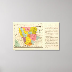 Durango, Mexico Canvas Afdruk