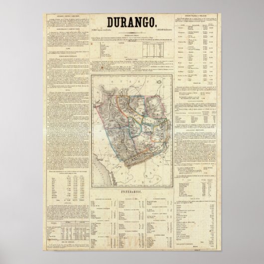 Durango, Mexico Poster (Voorkant)
